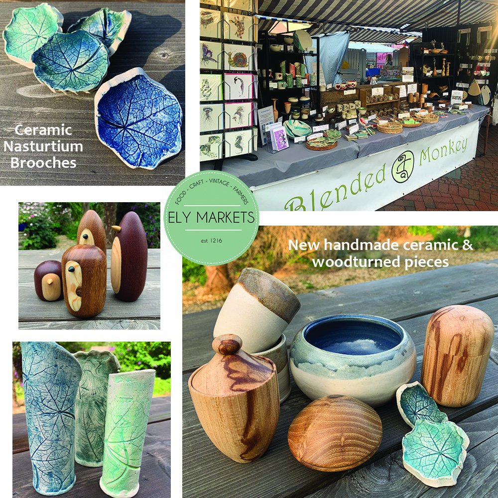 blended_monkey's tweet photo. We're @ElyMarkets tomorrow - #unique items made by us (Simon &amp; Louise)

🍃handcrafted #ceramic pieces
🐧our penguin family
🌳handcrafted #woodturned pieces

#elycrafts #shopsmall #elypottery #elywoodturning #ooak
#loveely #elycrafts #shopsmall #elyart #elypottery #elywoodturning https://t.co/cI6zYjDBbJ