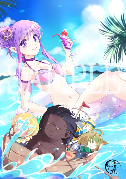 #Skeb #Commission #有償依頼 skebリクエスト23【完成】 FGO 水着メディアリリィ  お待たせ致しました! 先ほど納品完了しました  リピートにてリクエスト頂き大変嬉しかったです水着のデザインもとても楽しかった本当に実装されることを願って  どうぞお受取り下さい