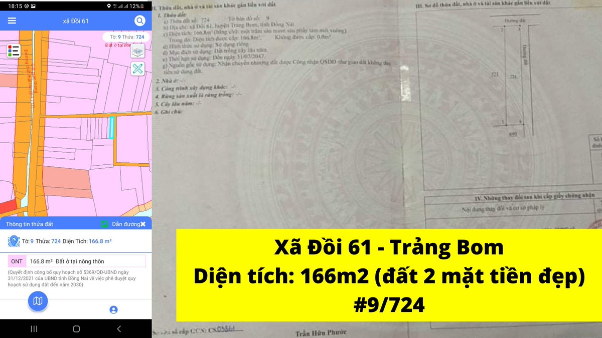 LongThanhLand's tweet photo. Cần Bán Đất ở Xã Đồi 61 - Trảng Bom - Đồng Nai
Diện tích: 166m2
Đất vuông đẹp, có 2 mặt tiền, thanh khoản tốt

Gía bán: 1.1 tỷ trọn sổ
Liên hệ đi xem đất và đặt cọc: 0907285546 (Có zalo). https://t.co/snq1zYBAJk