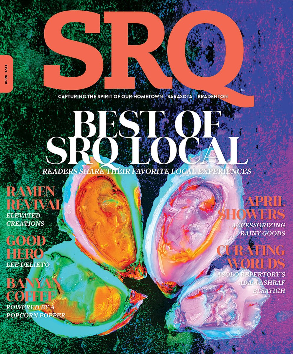 srq_mag's tweet image. It's here!! 🥳 The 2022 April Edition, including the #BestofSRQ winners, is now live online!

Click here for the full edition: bit.ly/SRQMag_April22
Click here for the Best of SRQ feature: bit.ly/SRQMag_Bestof22