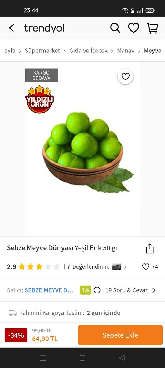 <a href="/sgokbakar/">Şahan Gökbakar</a> 50 gr mı Trendyol da 64.90 
1 kilosu 1.298 TL 

Erik ağacı olanlar korumaya alsın alarm taktırsın etrafını dikenli telle çevirsin benden söylemesi 😂😂😂