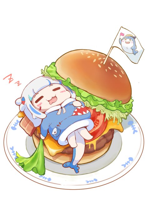 『GURA BURGER🍔』
#gawrt #gawrgura 