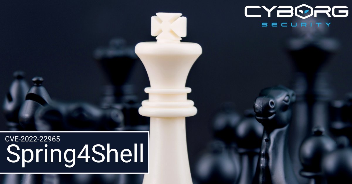 CyborgSecInc's tweet photo. ⚠️ Emerging Threat Alert ⚠️

Spring4Shell (CVE-2022-22965) is the critical remote code execution vulnerability found in Spring Core Framework.

Get the free Hunt Package here! 👉 https://t.co/rKhR6iaqoE

 #threathunting #threathunt #threatdetection #threatintel #cti https://t.co/CM4CG5ww1x