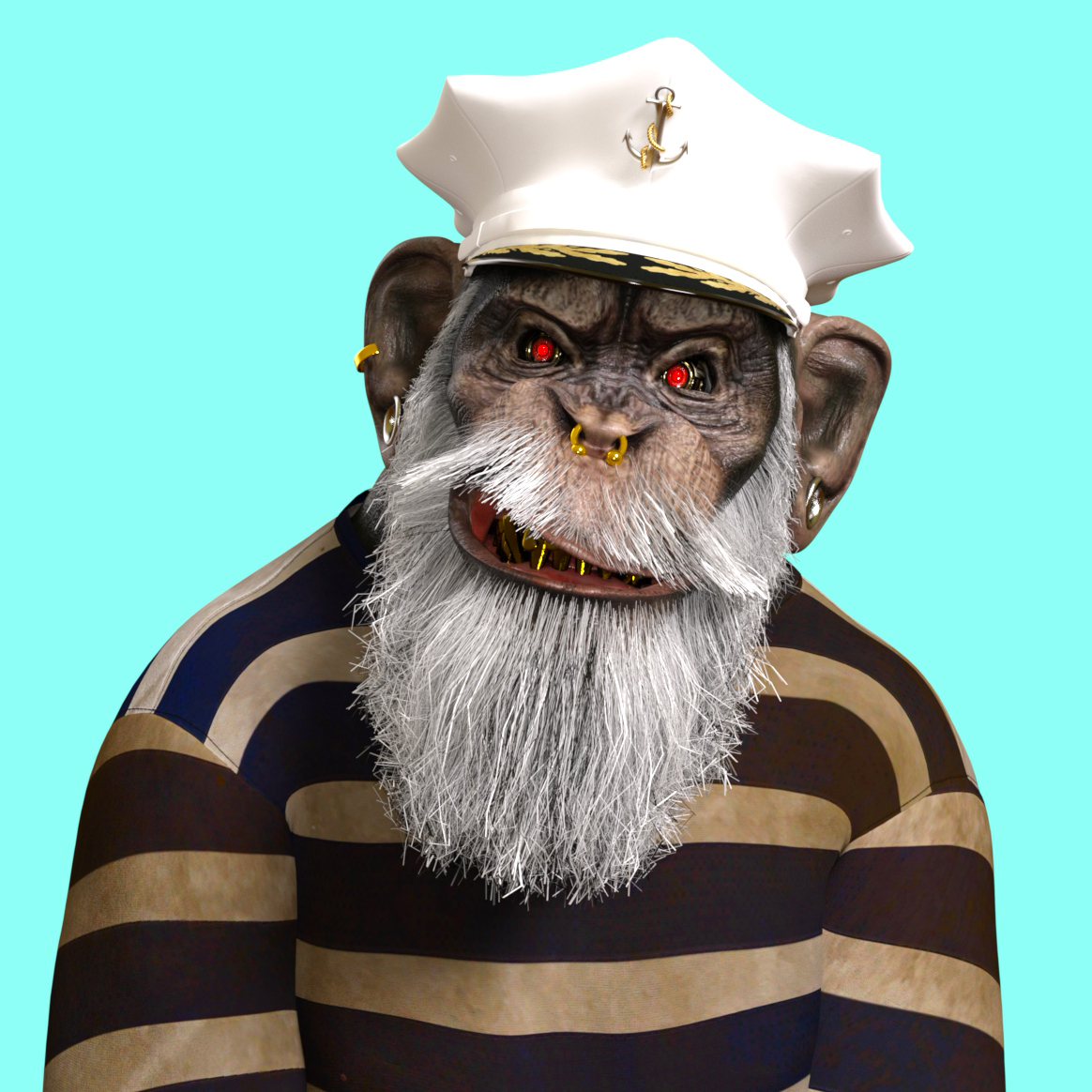 new release 2022 NFT🔥'Sea Captain Monkey'🐵
limited supply 10/10 🖼️
Available now 
<a href="/opensea/">OpenSea</a> 
link: opensea.io/assets/matic/0…

#NFT #NFTCommunity #NFTdrop #NFTartist #NFTProject #nftcollector #NFTshilling #3DNFT #3dartwork #3dmodeling #monkey #OpenSeaNFT