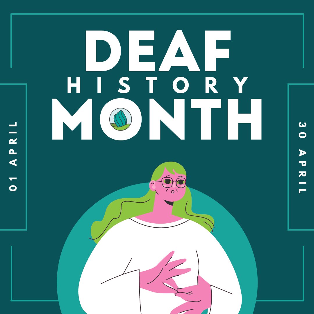 NationalDeafCtr's tweet photo. April is Deaf History Month! Join us in learning about our diverse legacies by following deaf organizations. @nad1880 @NBDAdvocates @councildemanos @AsianSigners @WFDeaf_org #turtleislandhandtalk.

Comment below deaf organizations you'd like to see honored this month! https://t.co/4HRRpn2uRE