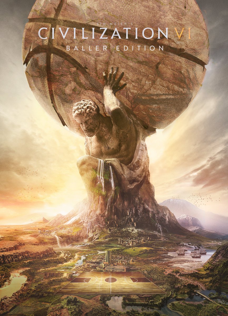 CivGame's tweet photo. Civ fans! We’re excited to unveil 3 new editions of Civ VI. And for the first time in Civ history, we’re blatantly ignoring history! Introducing the Rapture Edition, Booyaka Edition &amp; Baller Edition.

Now that’s what we call Civ! No joke (well, sorta) ➡️ https://t.co/UtJUH7uj0v https://t.co/N2jI49Wyq0