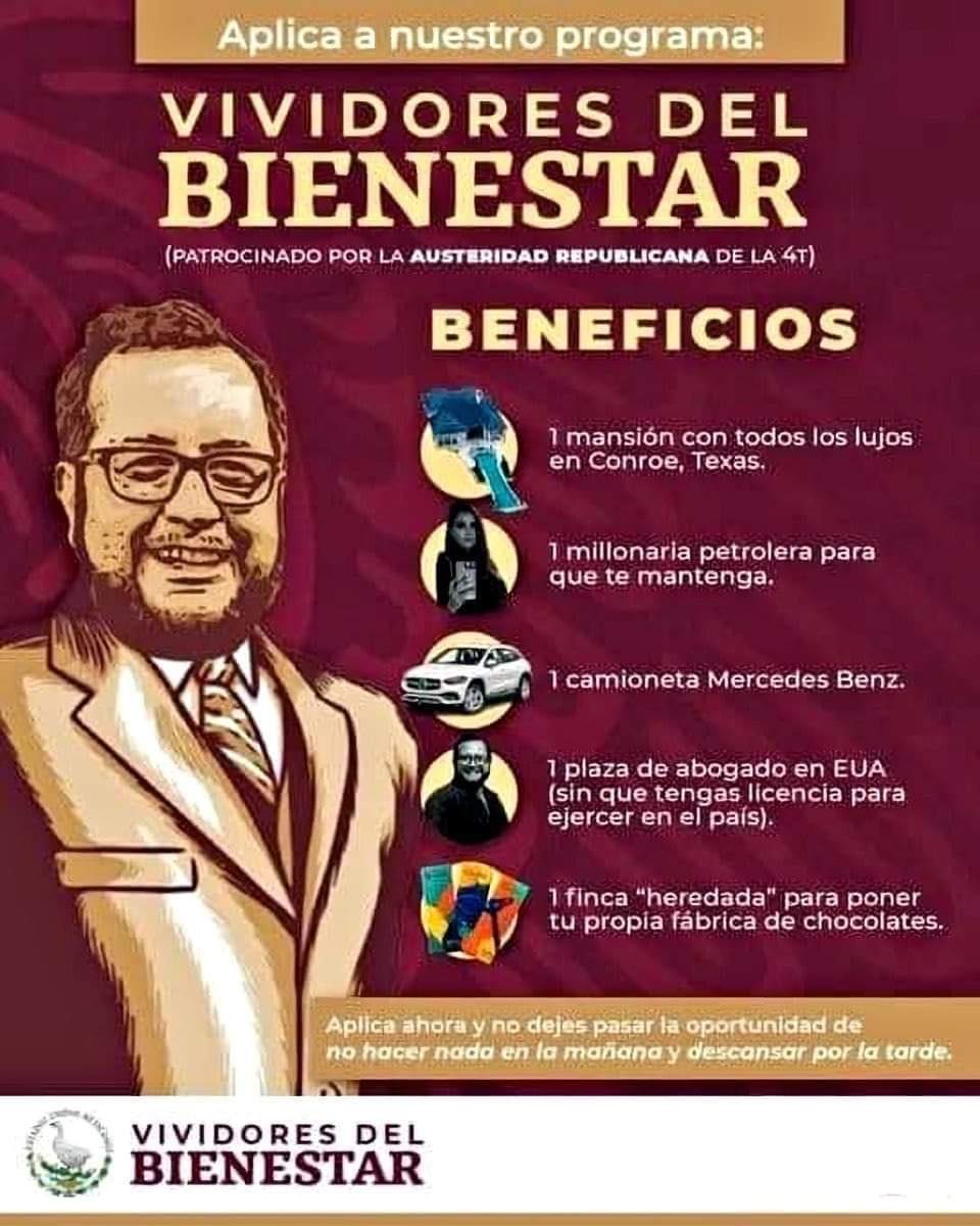 SyndeoMario's tweet photo. @susita8a @CarlosLoret @latinus_us Cuando dijo que #JoseRamonLopezBeltran41 tenía una vida lujosa y sin haber trabajado, producto del tráfico de influencias con la petrolera. https://t.co/UhMYDz9zTM