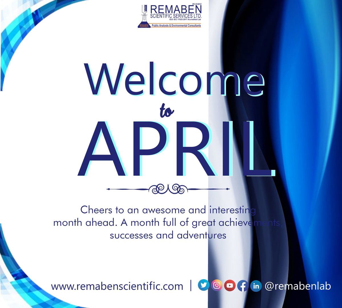 remabenlab's tweet photo. Cheers to an awesome and interesting 
month ahead. A month full of great achievements, 
successes and adventures.
#newmonth #april #1st #success #analyticallab #analysis #testing #remaben https://t.co/PK23mpUEAC