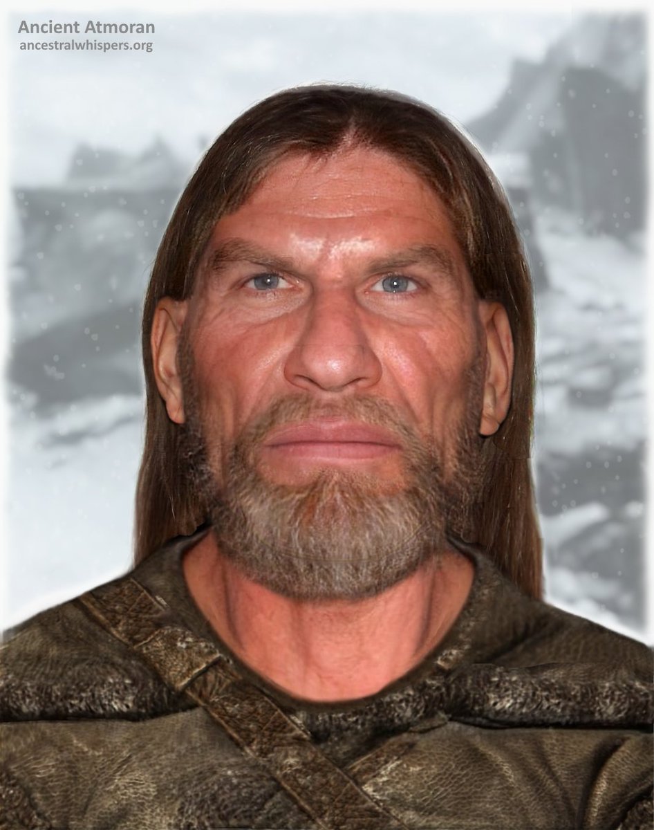 Sulkalmakh's tweet photo. Facial reconstruction of an ancient Atmoran from Saarthal, dated to the late Merethic Era. https://t.co/jz8R5IgsT7