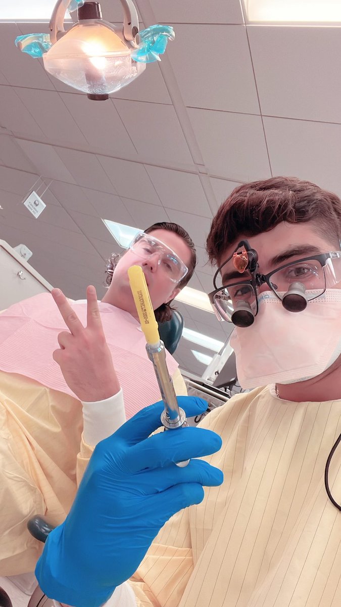 George_2128's tweet photo. Yesterday I performed my first successful Inferior Alveolar Nerve block which numbs one half of the whole mandible essentially. This was an extremely cool experience and is the first step towards treating patients. Feel blessed to be where I am today. https://t.co/3dAukMIOuy