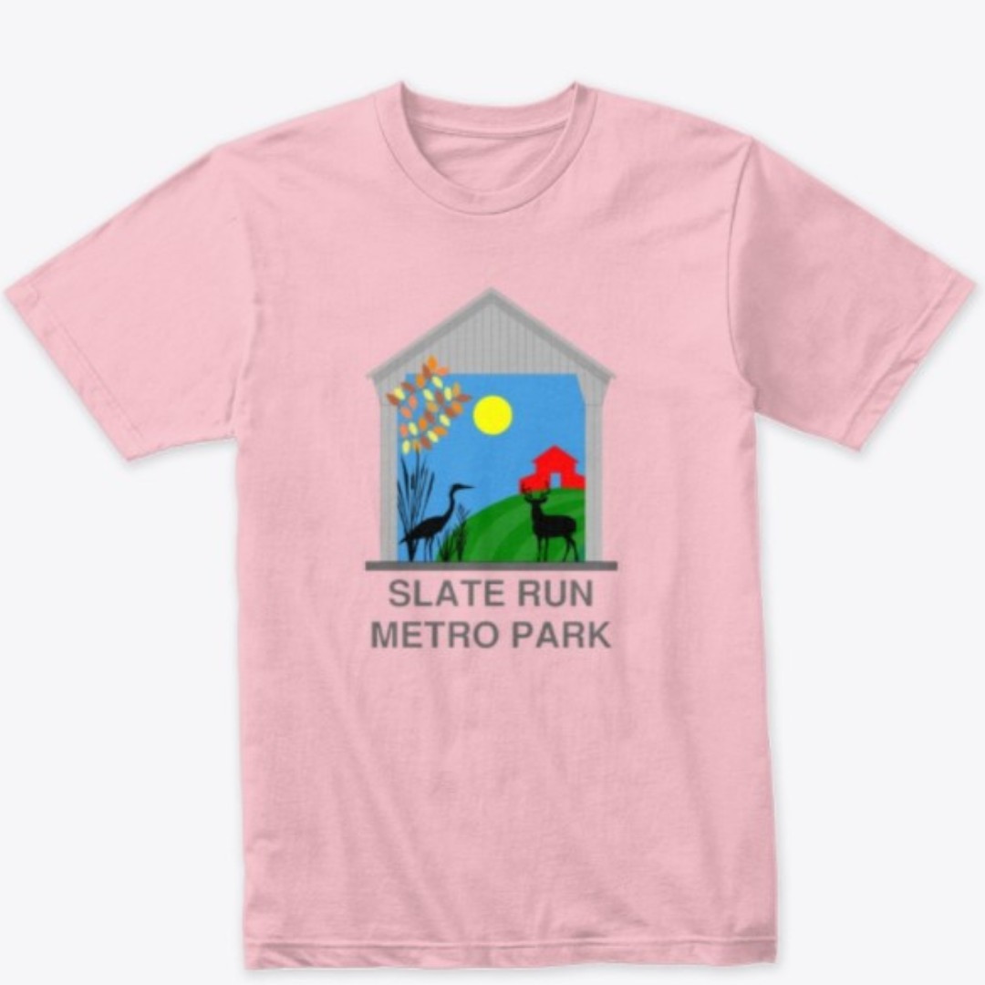 MetroParkFriend's tweet photo. Congratulations to Mark Dye and Leslie Harrington for creating the Slate Run Metro Park and Slate Run Farm T-shirts! These shirts are available in a variety of sizes and colors. You can get yours in our online store! https://t.co/ioJKEeakoo https://t.co/QMQw91N0aS