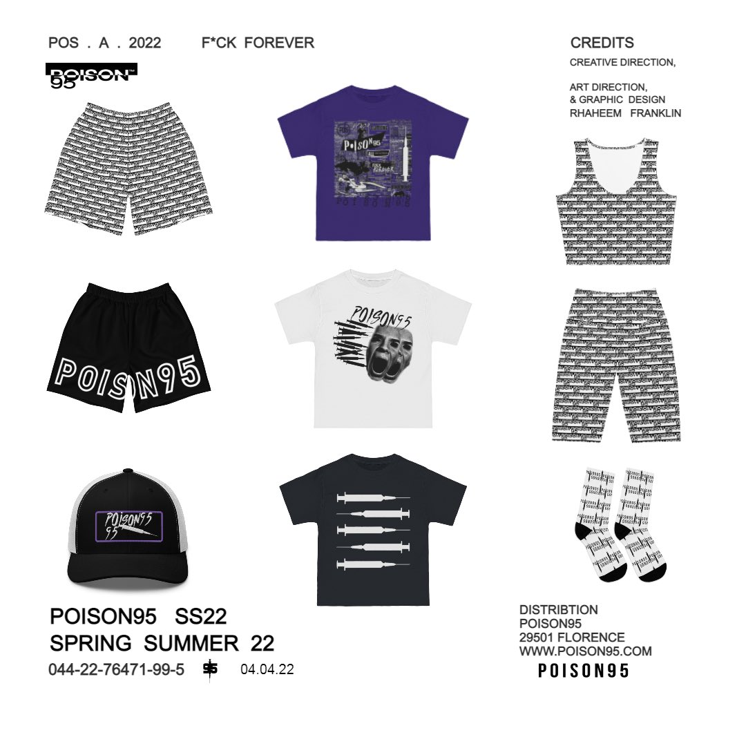 POISON956's tweet photo. POISON95® WOMEN MEN SS2022 F*CK FOREVER COLLECTION
OUT 04.04.22

ONLY AT https://t.co/pWryWKPsk8 https://t.co/RJhNIuiypw
