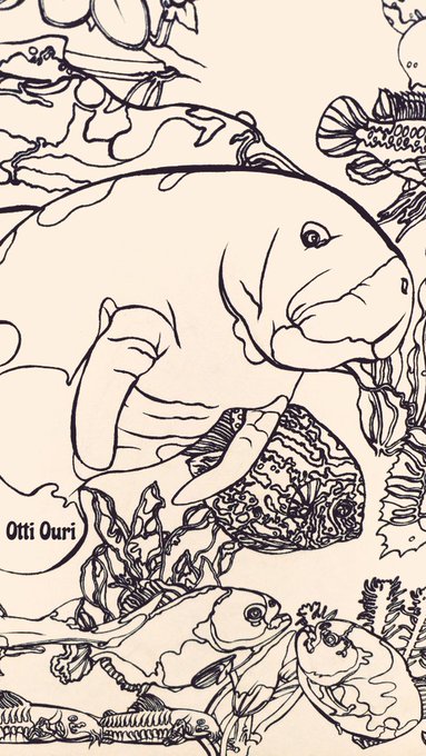 新しい絵にはマナティも棲息😃💕

Otti、目下"水草地獄"を満喫中です🌿🐟️🐠🐢

#OttiOuri #art #Artist #illustraion #popart #イラスト #絵描きさんと繫がりたい #途中経過 
