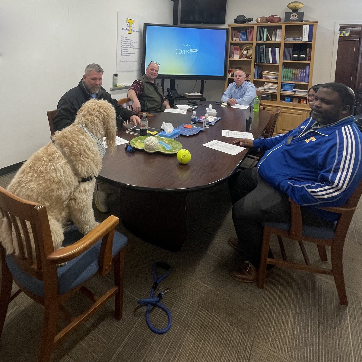 TupeloHigh's tweet image. Wavely presented a few requests in Mr. Dobbs' Admin meeting this morning... #GoWave #TPSD