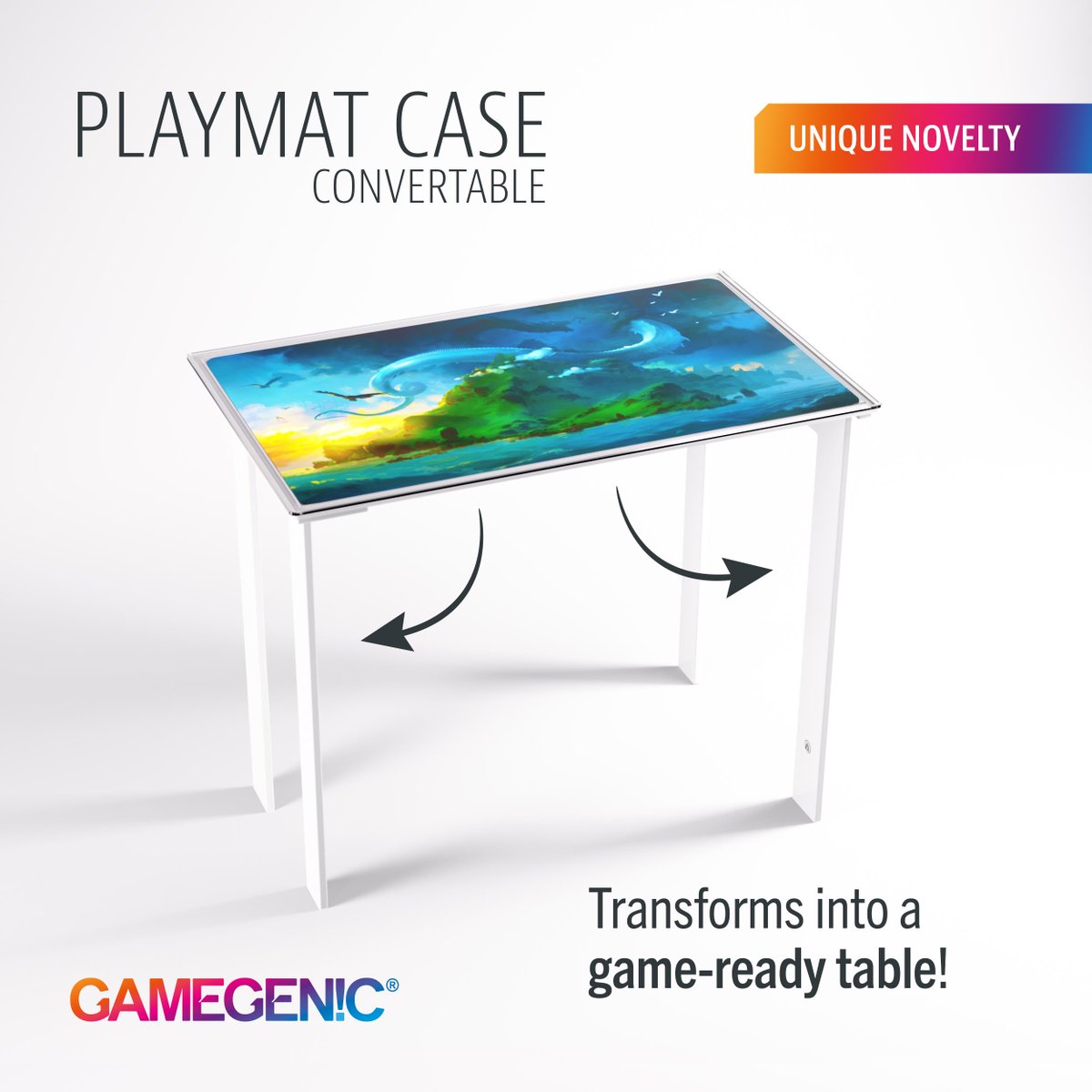Gamegenic on X: NEW: THE PLAYMAT CASE CONVERTABLE The perfect solution for  outdoor play, converting into a fully functional GAME TABLE. Including the  GRAVITY ENFORCER: add over 900 Newtons of downward force! #