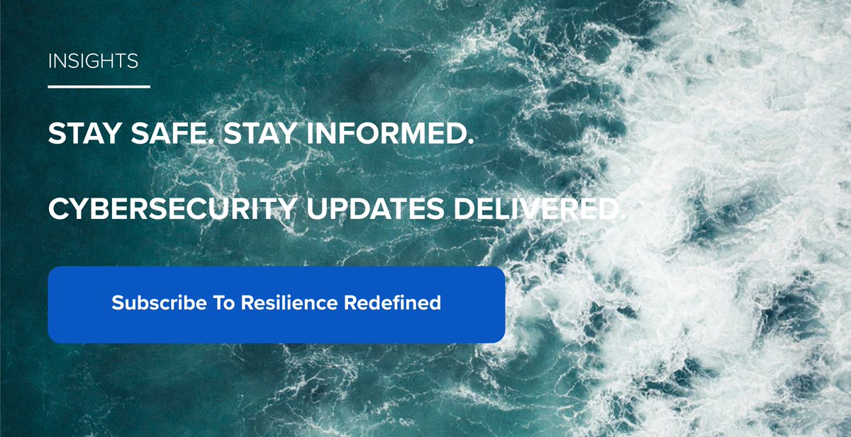 Cybersecurity Insights With Perspective | We give you the perspective you need to be cyber resilient. We keep you in-the-know on best practices, trending threats, upcoming changes in laws &amp; regulations, &amp; how these factors affect your business.
Subscribe: hubs.la/Q017cG0Q0