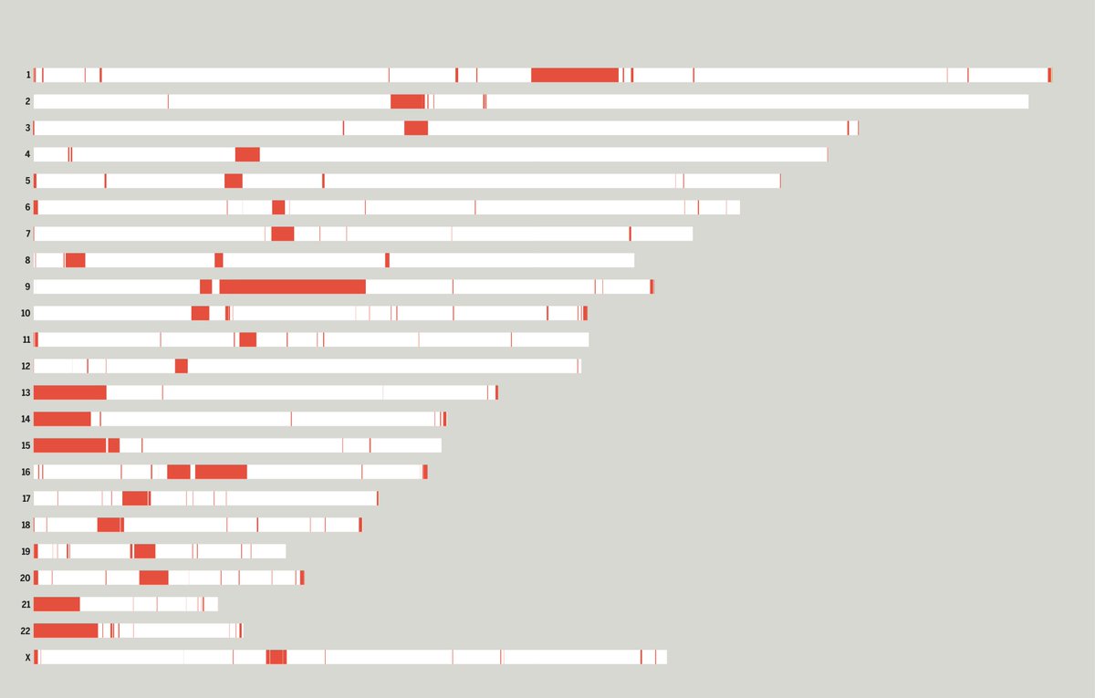BGC_lab's tweet photo. The complete "closure" of the remaining 8% gaps (red segments) in the human genome is indeed one of the most important milestones in human genomics. Reads the works from the T2T consortium in the latest issue of Science: https://t.co/h8R5JFFhOQ https://t.co/zGRFJ4etGc