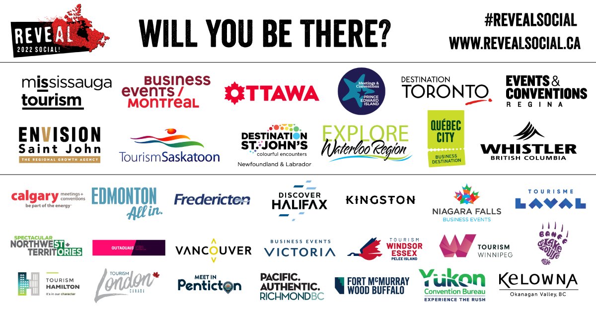 We are beyond excited to be welcoming back in person, the movers and shakers of Canada's meetings industry! Joining us on April 5th will be 33 of Canada's top business destinations. #OttawaMeetWeek - Will You Be There? #REVEALsocial Learn more: events.canplaninc.ca/reveal2022/home
