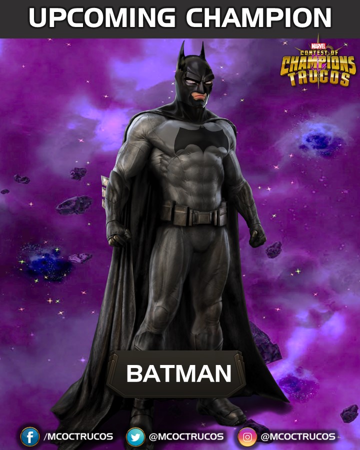 MCoCTrucos's tweet photo. 🦇Batman is confirmed for next month!
#Marvel #ContestofChampions #MCoC #Batman #MarvelGames #MarvelUpdate #AprilFools https://t.co/MQAham2Ggc