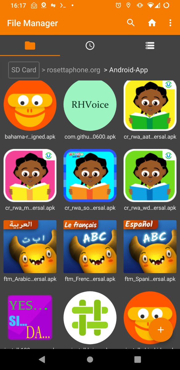 PhoneRosetta's tweet photo. As Android devices become ubiquitous in African households over the next few years, how can we best use them for #OfflineEducation? @olajidecharles_ @theirworld @EAA_Foundation @Areai4Africa
Sell SDcard with apps such as?
@CuriousLearnGLP @chimple_org @g_compris @SugarizerApp https://t.co/AXHBenaeC8