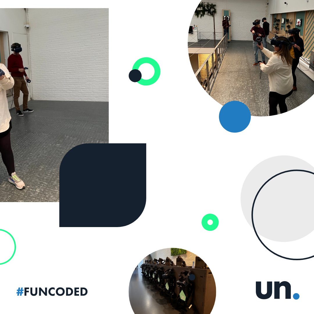 Zowel in de virtuele als in de reële wereld zijn we een topteam. We trokken naar het VR Park van <a href="/telenet/">Telenet</a> en versterkten het teamgevoel in een virtuele wereld! 💪

#uncodedrocks #team #teambuilding #vr #fun