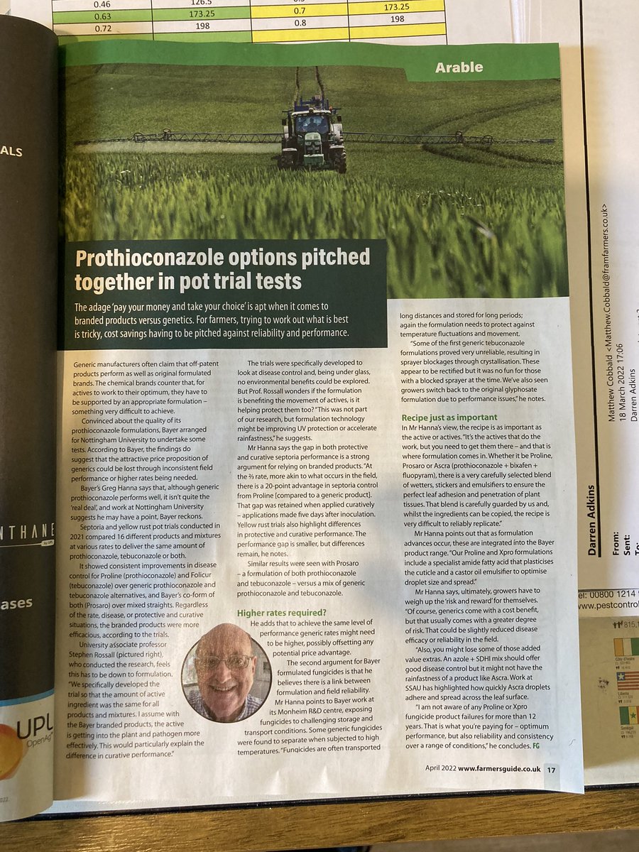 Well worth a read if you get Farmers Guide. <a href="/Bayer4CropsUK/">Bayer Crop Science UK</a>