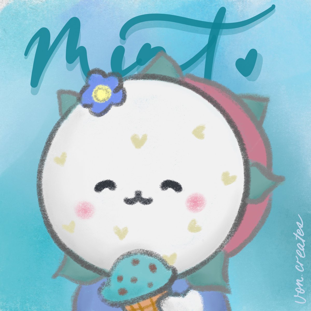 von_creates's tweet photo. My fan art no. 2 for @FruityLoopzNFT 🤍
Other than Carambolaz, I also love #DragonFruitz! Meet this cutie who loves to MINT, I mean loves to eat mint chocolate chip ice-cream! 🍦
@Matteli_12 @CultOfKiwi @adidicrypto  
@avocadoz89 @NicoTheLuloz https://t.co/3wIECGLzlE