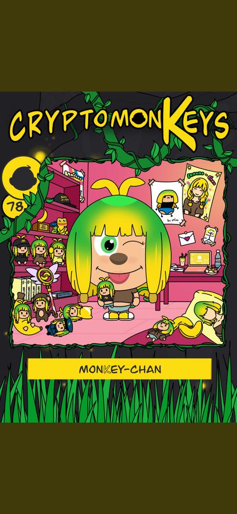 kuriputochan's tweet photo. @Crypt0monKeys @metaforcecomics @WAX_io bx4wg.wam https://t.co/XQB3tYZwBX