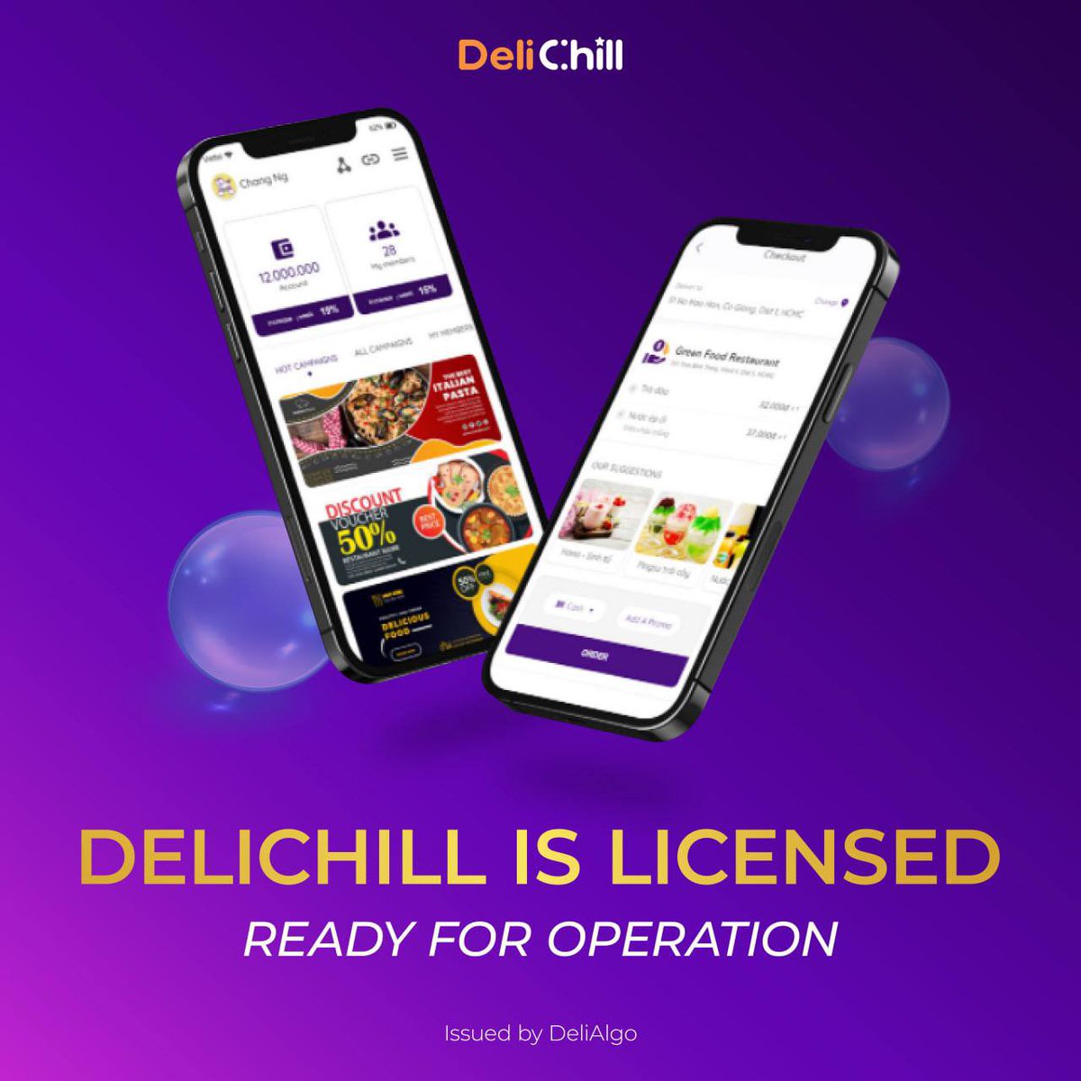 🟠DELICHILL IS READY FOR OPERATING
⚡️DeliAlgo sends good news to investors: DeliChill is ready to officially go into operation as soon as possible.

🟣Delichill Vietnam – a modern metaverse-styled virtual property platform for F&amp;B.

#Delialgo #delicoin #delichill