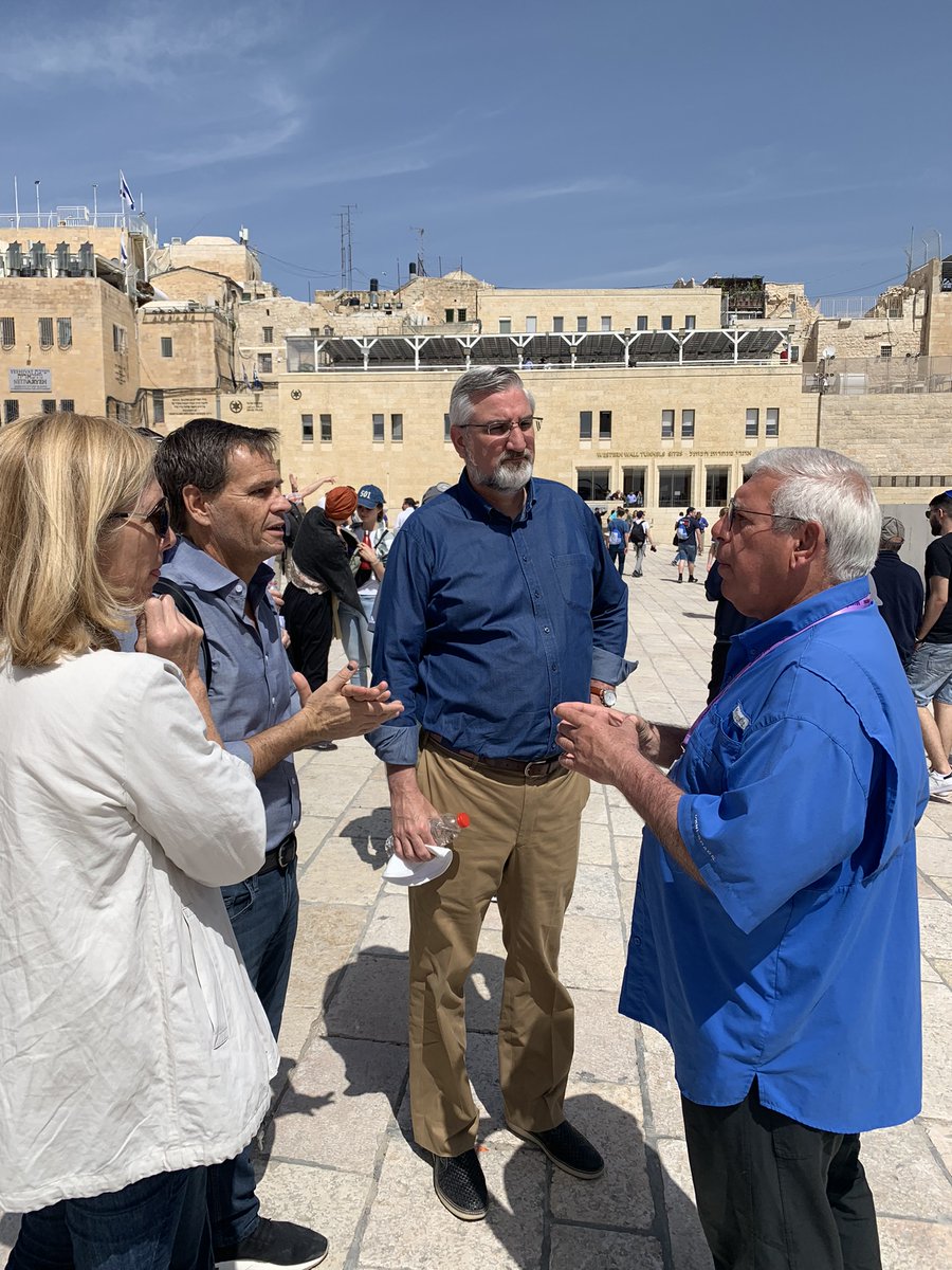 Indiana_EDC's tweet photo. #INIsrael | Today, the delegation toured the ancient City of David, where they enjoyed a historical tour of the 3,000-year-old site and shared a spiritual experience with hundreds at the Western Wall. 🇮🇱 https://t.co/feAnmFDElk