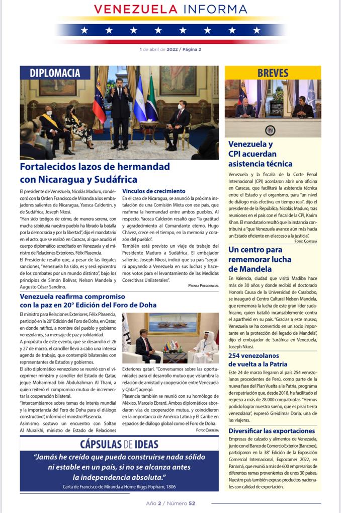 Cancilleria_ve's tweet photo. #VenezuelaInforma|  No. 52 |
#01Abr

Nuestros niños y jóvenes volvieron plenamente a sus clases presenciales. Es otro triunfo del trabajo de nuestro pueblo en medio de la pandemia y la superación del bloqueo, a través de un modelo económico diversificado. 

#LeeYDifunde https://t.co/aPp3lRsQlL