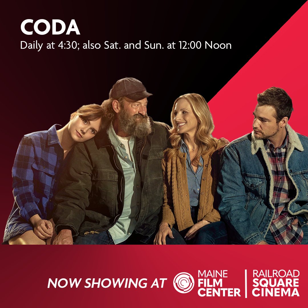 mainefilmcenter's tweet photo. See what's playing this week (Apr 1-7) at Railroad Square!

🤟 CODA
🌹 THE GODFATHER
🧙‍♀️ YOU WON'T BE ALONE
🌨️ INFINITE STORM
🎨 MAYA LIN: A STRONG CLEAR VISION (1 show on 4/2)

#SeeYouAtTheSquare
https://t.co/MFMNTfQOcF https://t.co/mF3UZUDZRO