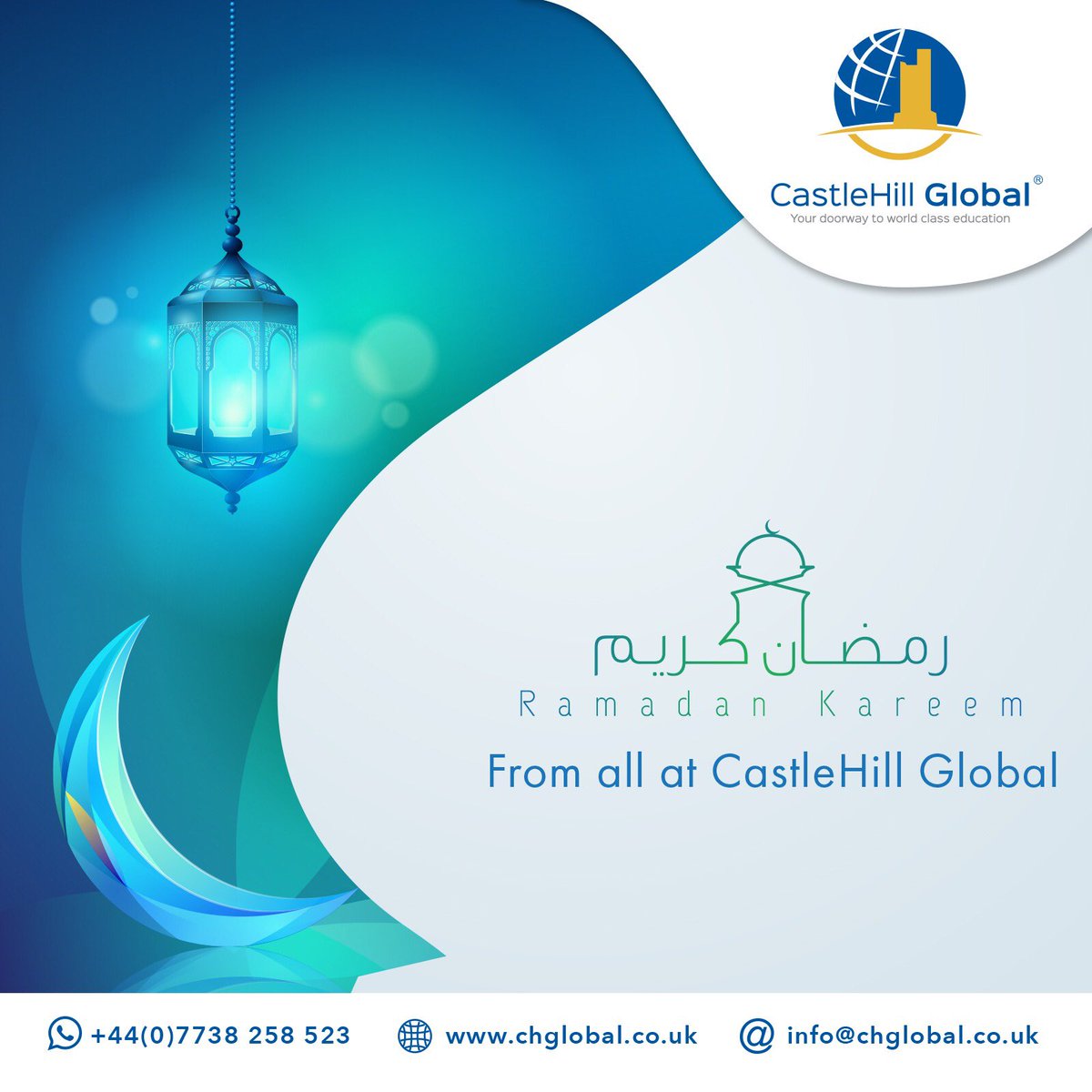 CastleH_Global's tweet photo. Ramadan Kareem from all of us at CastleHill Global🌙
.
We hope you share a safe and generous Ramadan with your loved ones.
.
#castlehillglobal #ramadankareem #ramadhanmubarak #blessings #blessedmonth #ramadan https://t.co/uO8KwBYMuv
