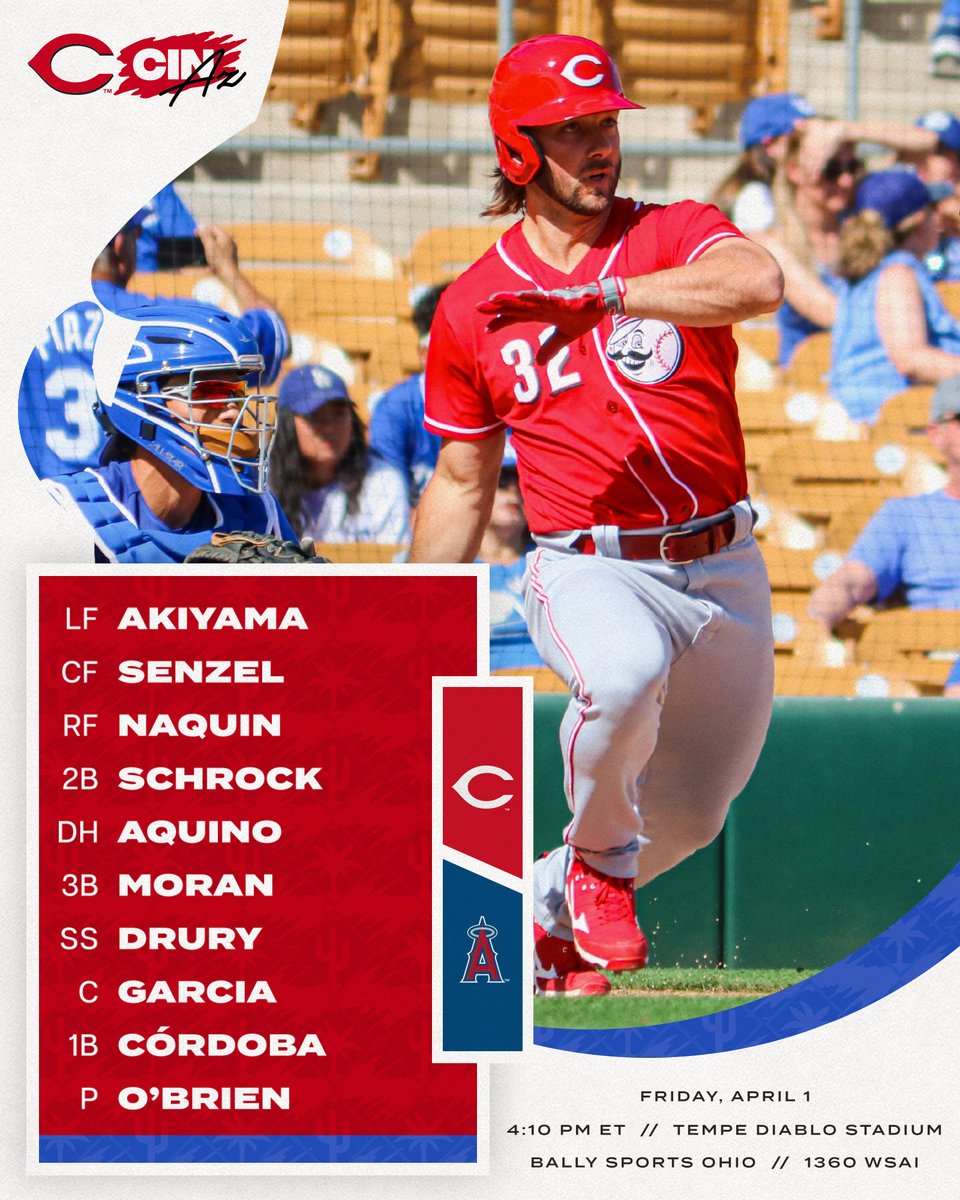 Reds's tweet photo. Max Schrock looks to become the Cactus League hits leader this afternoon on Bally Sports Ohio! 🌵⚾️

#RedsST https://t.co/IVaeNOr9ly