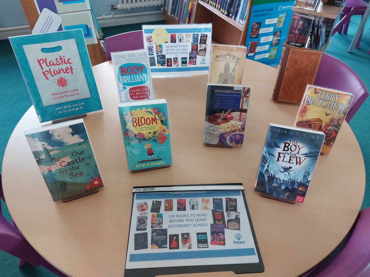 Our ‘100 Books to Read Before You Leave Secondary School’ selection for April! A mix of non-fiction and both modern and classic fiction to mark International Children's Book Day (2nd), World Health Day (7th), Earth Day (22nd) and St George's Day (23rd) #readingforpleasure