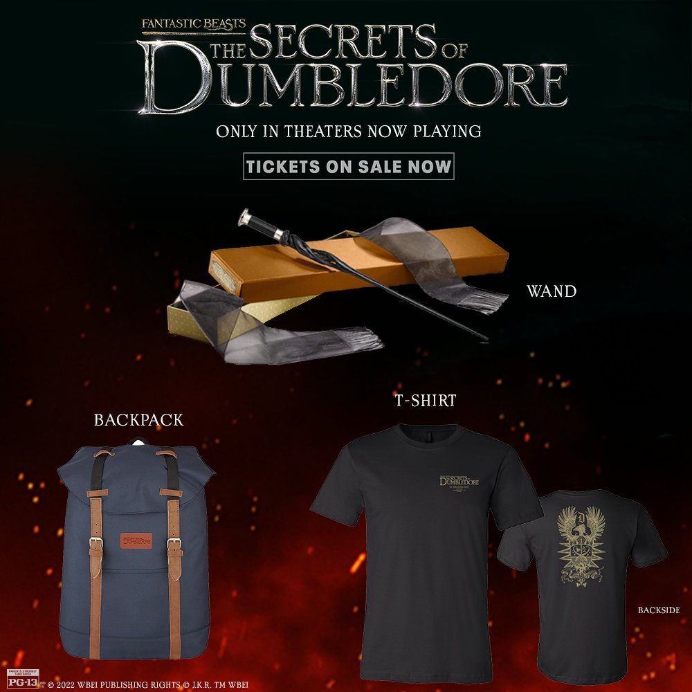 RegalMovies's tweet photo. #SecretsOfDumbledore is now playing. RT for your chance to win a @FantasticBeasts prize pack. 🎟️: https://t.co/KHwROL2Vwb https://t.co/ghK1jFo5Ri