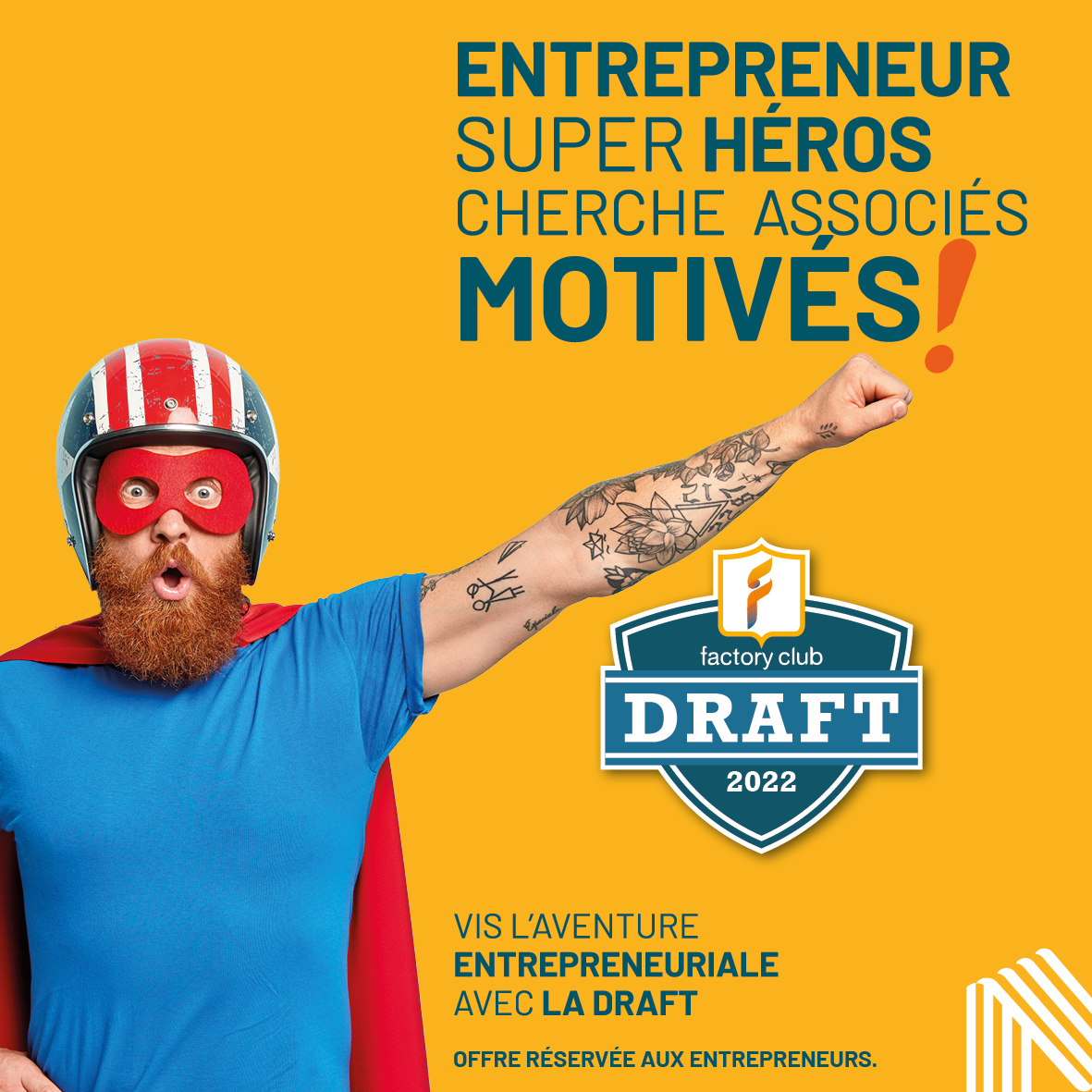 FactoryClubFR's tweet photo. On est à 3 mois de La Draft 2022 🔥🔥🔥 C’est le moment de candidater et de proposer ton projet à des investisseurs ambitieux! Tu as jusqu’au 8 Mai pour monter ton dossier et finir notre parcours !
https://t.co/DsLlOcfs30
#ThePlaceToBuild #entrepreneurs #entrepreneuriat #france https://t.co/SjwA87ngeY