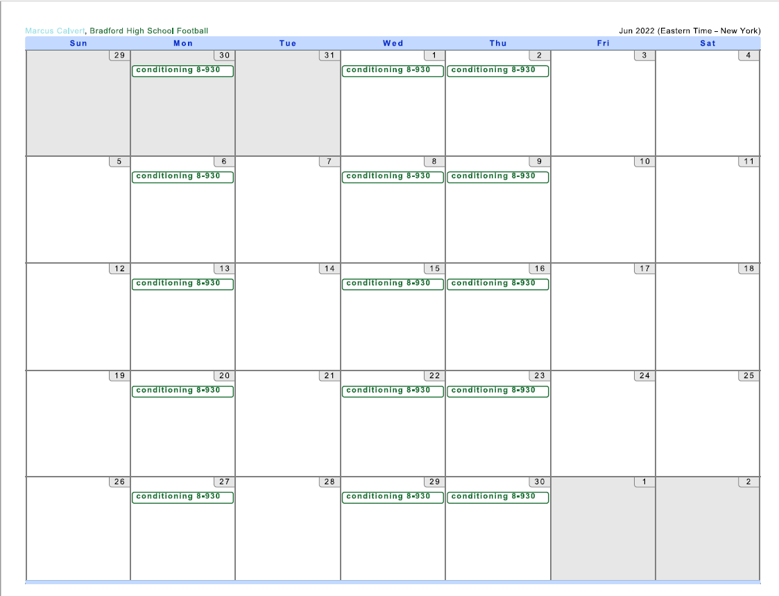 bradford_hs's tweet photo. April schedule through June https://t.co/uxaoSqmv6R