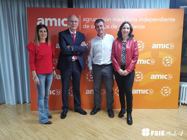 alvarofsie's tweet photo. Este jueves, @fsiemadrid estuvo en la presentación de #Amice, nueva patronal de la enseñanza #concertada en #Madrid, junto a José Luis Berlínches, presidente de @EExcelente.

Desde aquí, nuestro agradecimiento por la invitación😉 https://t.co/5pKd0rLMit