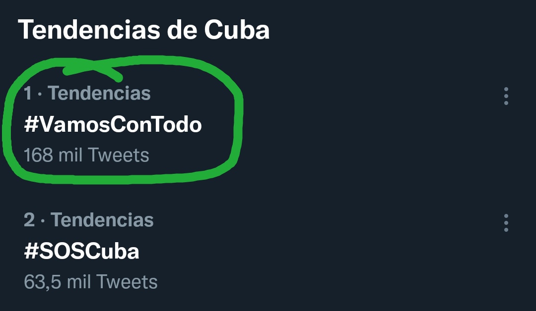 Es que la fuerza de un pueblo entero puede más que todos los dólares del Imperio Yanqui ☠️🇺🇸.

Recojan el circo mercenario que en Cuba #VamosConTodo!