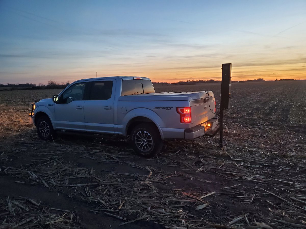 KSprecision_Ag's tweet photo. Some compaction sampling at dusk in a Nebraska cornfield. @farm_qa #knowyoursoil #CTS1000 https://t.co/6l9FmIBWbT