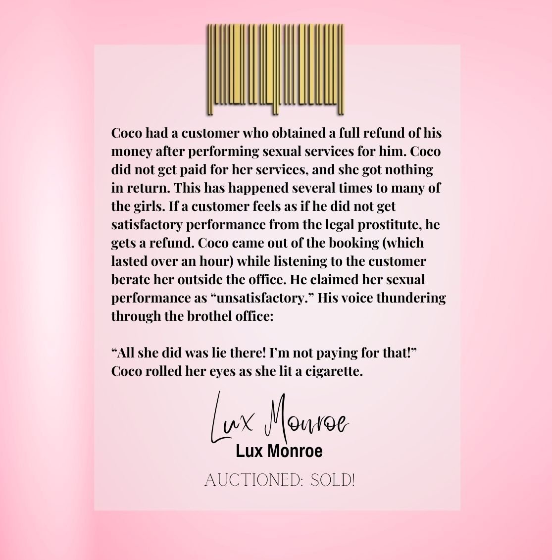 Lux Monroe | Trafficked.eth 🤍 tweet media