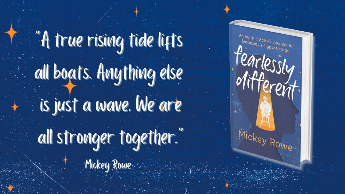 RLPublisher's tweet photo. Today is the beginning of #AutismAwarenessMonth. An important part of this month is making sure the voices of autistic people are heard and amplified. In keeping with that spirit, here's some wise words from Mickey Rowe (@theMickeyRowe). #FearlesslyDifferent #AutismAcceptance https://t.co/k1XG60l3qy