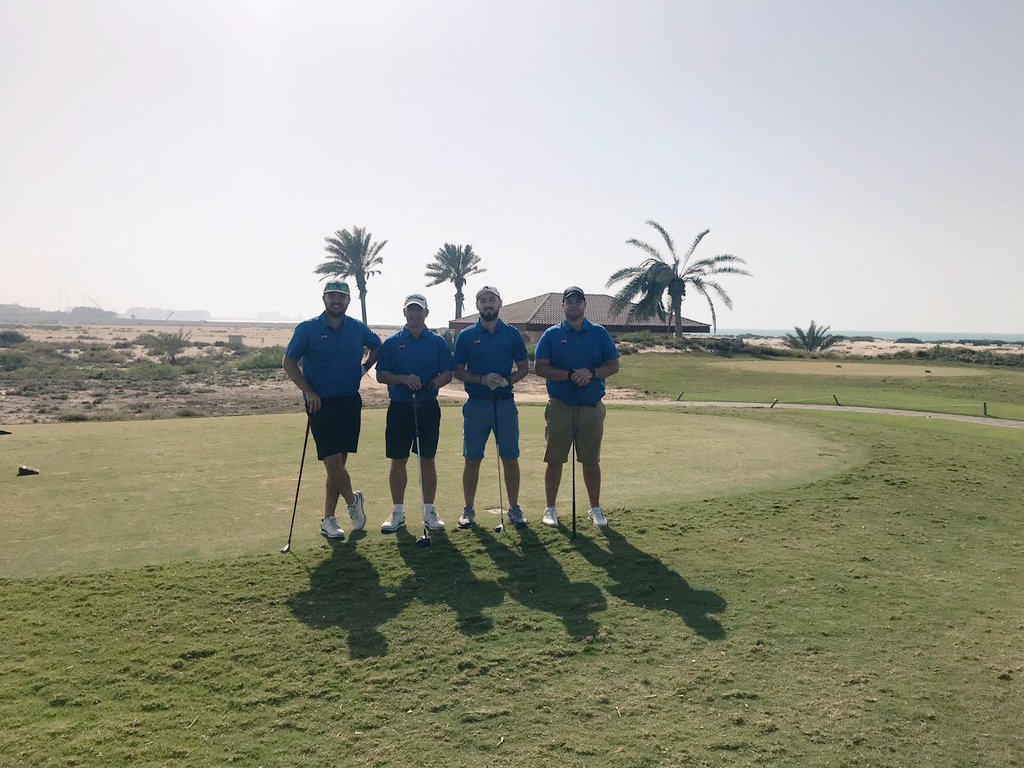 BCCAUH's tweet photo. Our BCC AD players enjoyed more on course events sponsored by @SPB_Global @MediclinicME #CompassProjectConsulting @SaadiyatBeachGC #BCCADGolfDay https://t.co/PGtkzd3Ubd