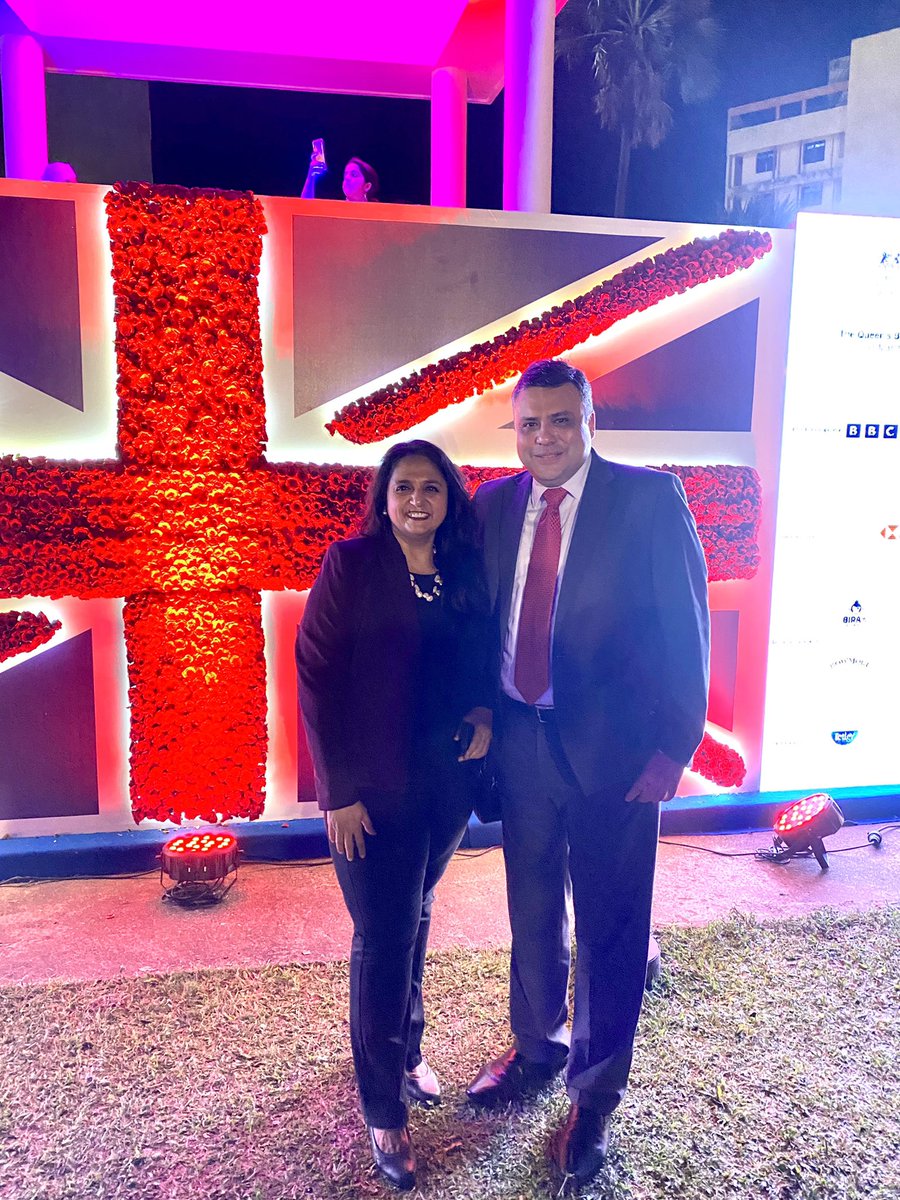 AshuTIndia's tweet photo. A fabulous evening celebrating the Queen’s Birthday and interacting with our friends after ages !! Thank you @alangemmell @UKinIndia for this wonderful evening . @CheveningIndia @CheveningAA @ATAIndialegal @heminb #iamchevening #indobritish 🇬🇧 🇮🇳 https://t.co/XaVpt45ADv