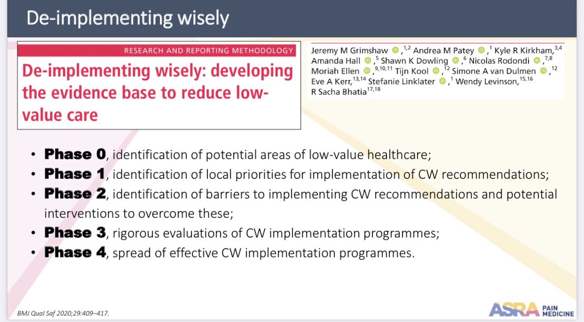 There are some well known pillars of #ERAS, but ironically it is too simplistic to use a one size fits all approach. 

We need to choose wisely and do the right thing for each patient 

#ASRASPRING22