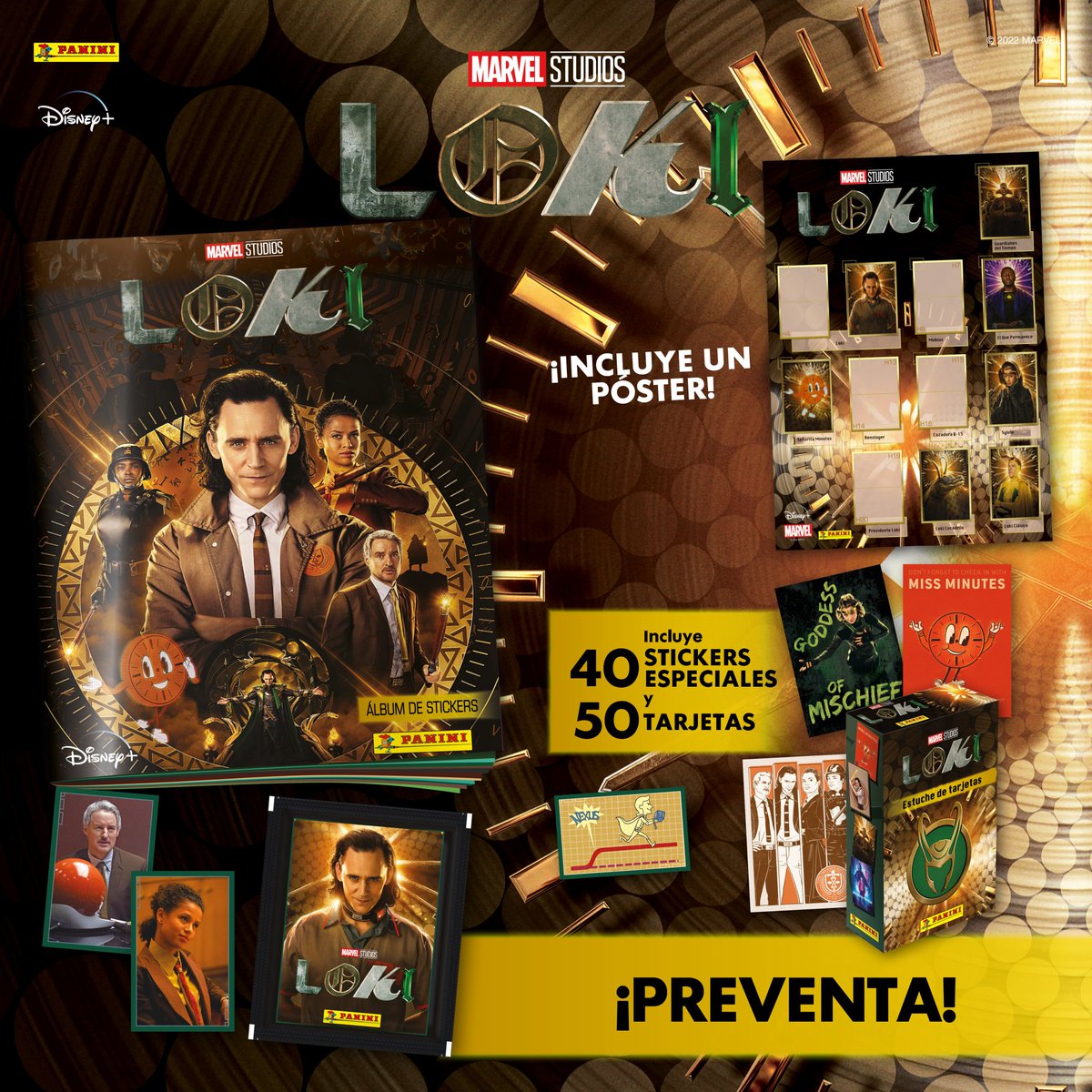 vick_comunicart's tweet photo. 🚨OMG!! 🚨 @ClubPaniniMx te trae al Dios del Engaño. Ya esta en preventa el nuevo álbum de estampas de  #Loki, la serie de Marvel Studios Puedes ya pre ordenarlo aquí: https://t.co/UsNC2l4f7i https://t.co/PoKEFpB50k