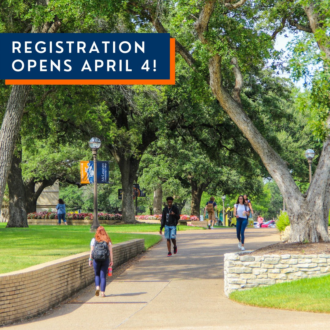 McLennanCC's tweet photo. Mark your calendars! Registration for Summer Minimester, Summer I, Summer II, and Fall 2022 opens on April 4 at 7 am 📚
https://t.co/oDXnLNWmYs
#BeAHighlander https://t.co/6oi8MnhigV