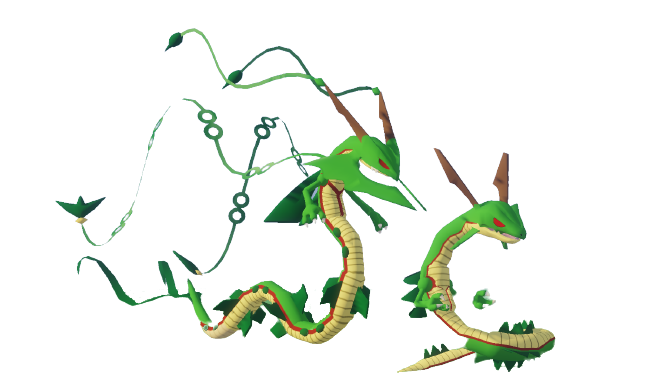 PokepixelFR's tweet photo. Ce mois ci, retrouvez le skin Rayquaza - Shenron dans le BattlePass d'Avril ! https://t.co/aq9XvtVSZj