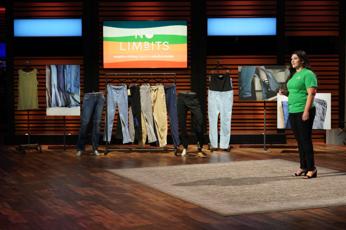 BusinessIOWA's tweet photo. Need Friday night plans? Tune into Shark Tank to see Iowa entrepreneur Erica Cole pitch her inspiring business, No Limbits, to investors. Her company makes ready-to-wear adaptive clothing for those with a disability. Her story: https://t.co/P89FVGYjtf https://t.co/vIrVafGXOU